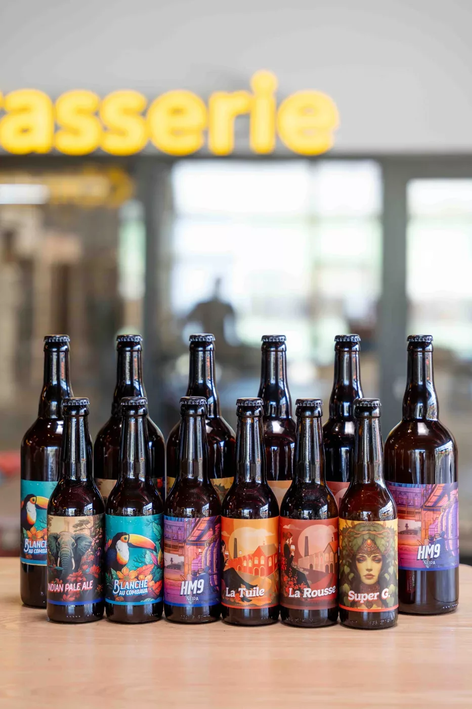 Sélection de bières artisanales en bouteille