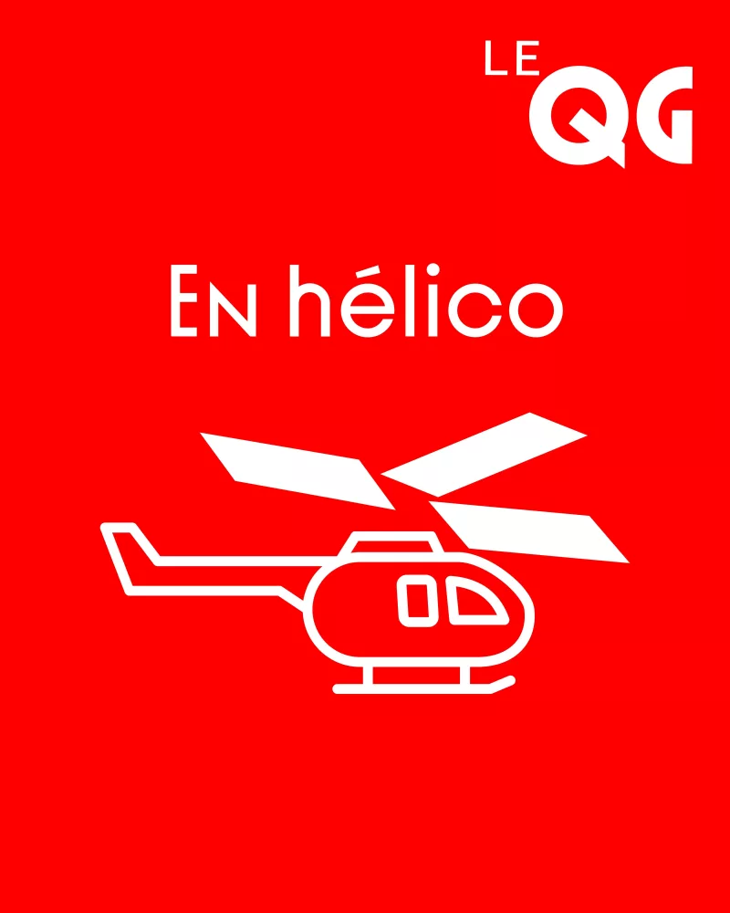 En hélico