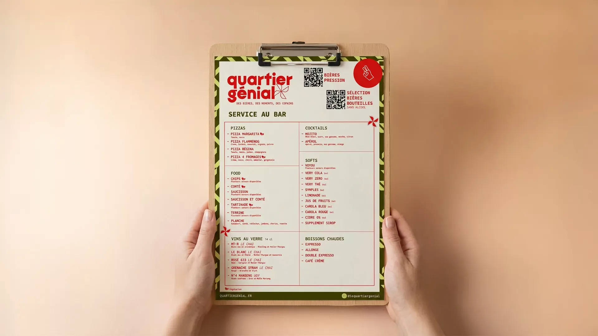 La carte du QG